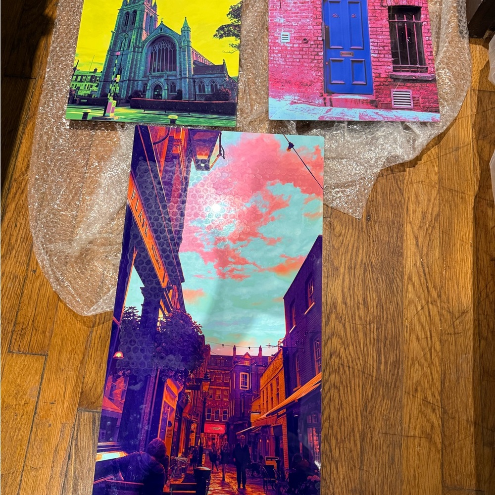 Vibrant Urban Art Print Set